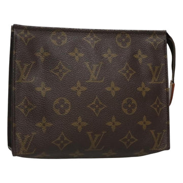 LOUIS VUITTON Monogram Poche Toilette 19 Pouch M47544 LV Auth fm4762