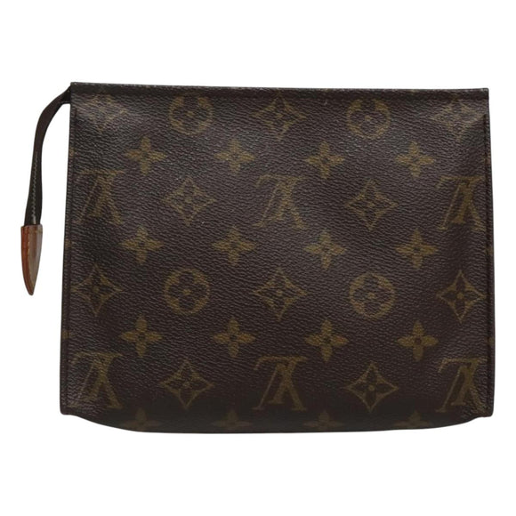 LOUIS VUITTON Monogram Poche Toilette 19 Pouch M47544 LV Auth fm4762