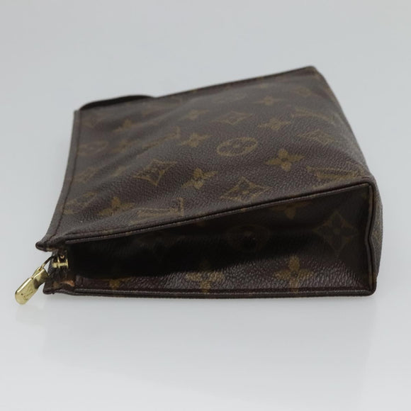 LOUIS VUITTON Monogram Poche Toilette 19 Pouch M47544 LV Auth fm4762
