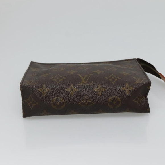 LOUIS VUITTON Monogram Poche Toilette 19 Pouch M47544 LV Auth fm4762