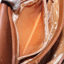 GUCCI Bamboo Shoulder Bag Leather Brown Gold 001 14 1571 Auth fm4767-21