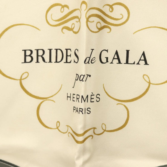 HERMES Carre 90 Scarf ""BRIDES de GALA"" Silk Red Auth fm4775