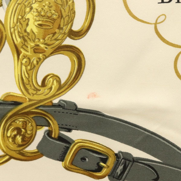 HERMES Carre 90 Scarf ""BRIDES de GALA"" Silk Red Auth fm4775