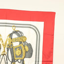 HERMES Carre 90 Scarf ""BRIDES de GALA"" Silk Red Auth fm4775-4