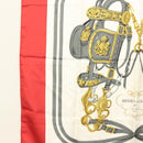 HERMES Carre 90 Scarf ""BRIDES de GALA"" Silk Red Auth fm4775-5