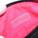 CHANEL Medium Pochette Shoulder Bag Cambon Line Leather Black Silver Auth fm4781-15