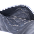 CHANEL Medium Pochette Shoulder Bag Cambon Line Leather Black Silver Auth fm4781-22