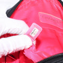 CHANEL Medium Pochette Shoulder Bag Cambon Line Leather Black Silver Auth fm4781-23