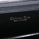 Christian Dior Shoulder Bag Leather Black Gold Auth fm4788-16