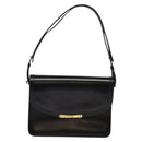 Christian Dior Shoulder Bag Leather Black Gold Auth fm4788-2