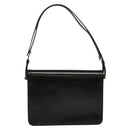 Christian Dior Shoulder Bag Leather Black Gold Auth fm4788-3