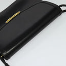 Christian Dior Shoulder Bag Leather Black Gold Auth fm4788-6