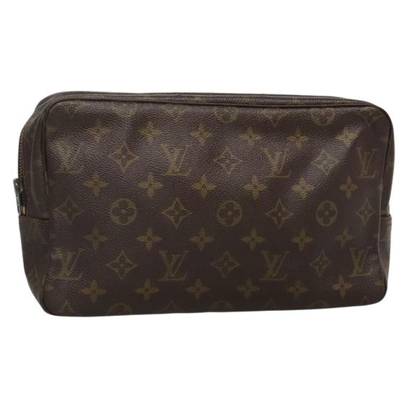 LOUIS VUITTON Monogram Trousse Toilette 28 Clutch Bag M47522 LV Auth fm4791