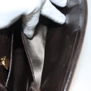 GUCCI Shoulder Bag Suede Brown Gold Auth fm4812-21