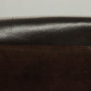 GUCCI Shoulder Bag Suede Brown Gold Auth fm4812-4