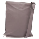 LOEWE Shoulder Bag Leather Gray Silver Auth fm4815-1