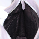 LOEWE Shoulder Bag Leather Gray Silver Auth fm4815-21