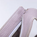 LOEWE Shoulder Bag Leather Gray Silver Auth fm4815-12