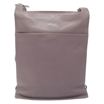 LOEWE Shoulder Bag Leather Gray Silver Auth fm4815 - 0