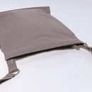 LOEWE Shoulder Bag Leather Gray Silver Auth fm4815-6