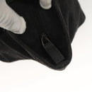 GUCCI GG Canvas Web Sherry Line Tote Bag Black Silver 131228 Auth fm4817-10