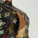 LOUIS VUITTON Monogram Multicolor Speedy 30 Hand Bag Black M92642 LV Auth fm4819-9