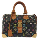 LOUIS VUITTON Monogram Multicolor Speedy 30 Hand Bag Black M92642 LV Auth fm4819-13