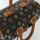 LOUIS VUITTON Monogram Multicolor Speedy 30 Hand Bag Black M92642 LV Auth fm4819-6