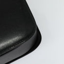 CELINE Shoulder Bag Leather Black Gold Auth fm4822-9