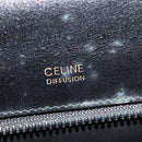 CELINE Shoulder Bag Leather Black Gold Auth fm4822-11