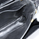 CELINE Shoulder Bag Leather Black Gold Auth fm4822-18