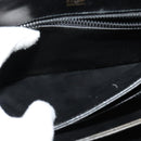 CELINE Shoulder Bag Leather Black Gold Auth fm4822-20