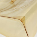 HERMES Vinyl Kelly Hand Bag Vinyl Clear Auth fm4824-10