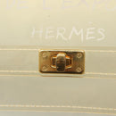 HERMES Vinyl Kelly Hand Bag Vinyl Clear Auth fm4824-14