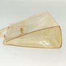HERMES Vinyl Kelly Hand Bag Vinyl Clear Auth fm4824-5