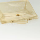 HERMES Vinyl Kelly Hand Bag Vinyl Clear Auth fm4824-6
