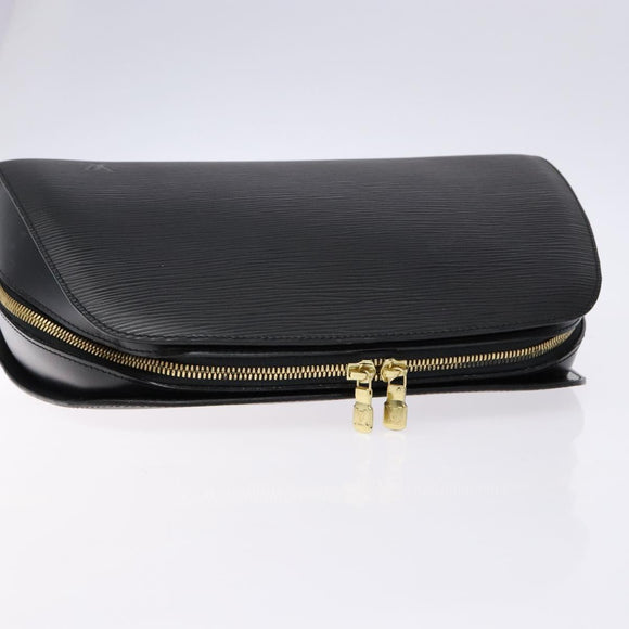LOUIS VUITTON Epi Dauphine GM Cosmetic Pouch Black M48432 LV Auth fm4826