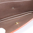 Christian Dior Shoulder Bag Leather Brown Gold Auth fm4829-12