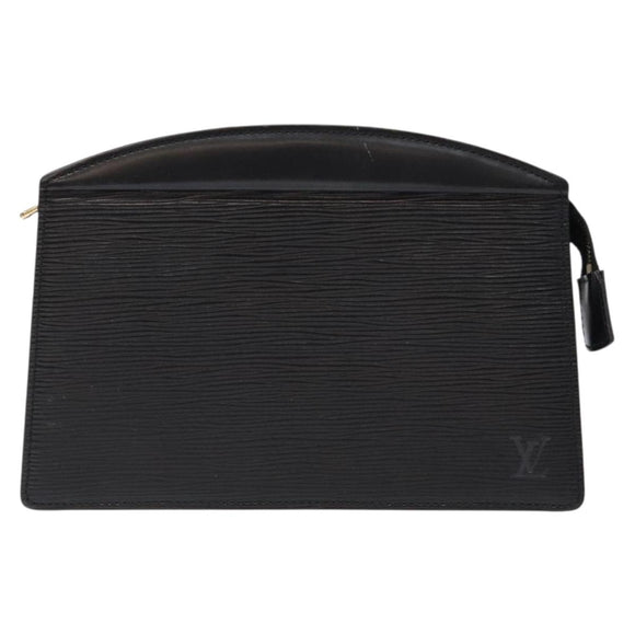 LOUIS VUITTON Epi Trousse Crete Pouch Black M48402 LV Auth fm4830