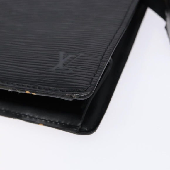 LOUIS VUITTON Epi Trousse Crete Pouch Black M48402 LV Auth fm4830