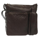 BOTTEGA VENETA INTRECCIATO Shoulder Bag Leather Brown Auth fm4835-1