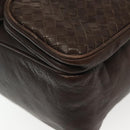 BOTTEGA VENETA INTRECCIATO Shoulder Bag Leather Brown Auth fm4835-11