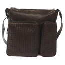 BOTTEGA VENETA INTRECCIATO Shoulder Bag Leather Brown Auth fm4835-2