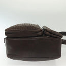 BOTTEGA VENETA INTRECCIATO Shoulder Bag Leather Brown Auth fm4835-9