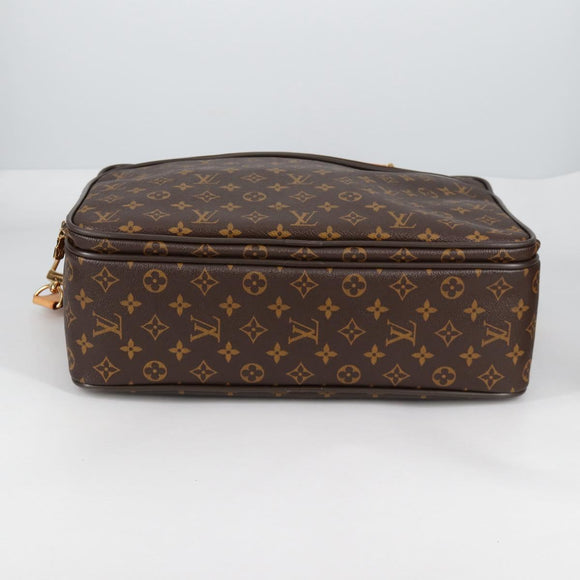 LOUIS VUITTON Monogram Ikar Business Bag M23252 LV Auth fm4836