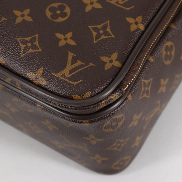 LOUIS VUITTON Monogram Ikar Business Bag M23252 LV Auth fm4836