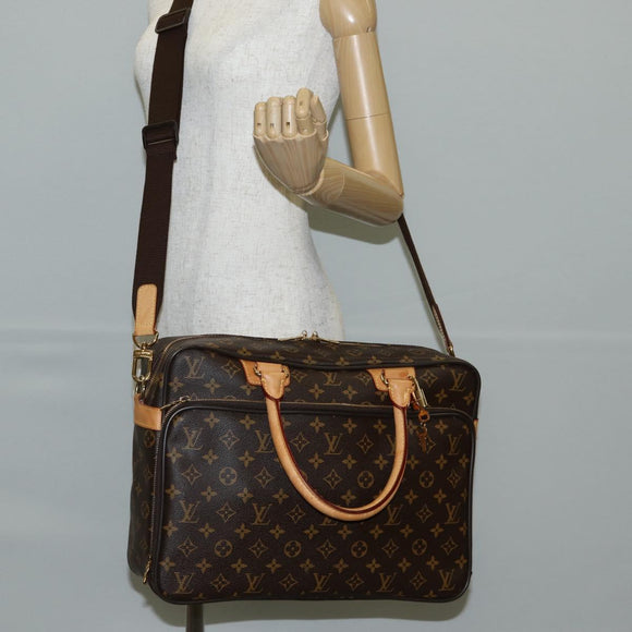 LOUIS VUITTON Monogram Ikar Business Bag M23252 LV Auth fm4836