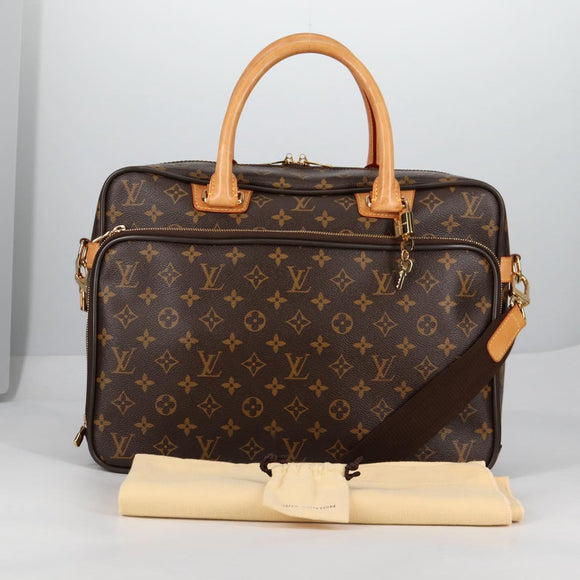 LOUIS VUITTON Monogram Ikar Business Bag M23252 LV Auth fm4836
