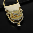 CELINE Shoulder Bag Leather Black Gold Auth fm4838-19
