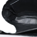 CELINE Shoulder Bag Leather Black Gold Auth fm4838-22